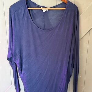Zenana Outfitters Deep Blue Long Sleeve Top